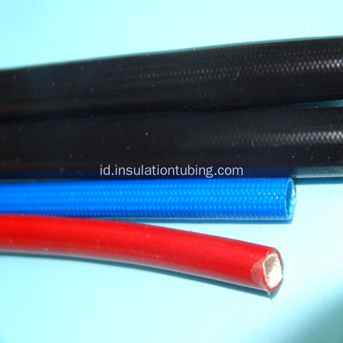 High Temp Silicone Dilapisi Jalinan Fiberglass Sleeve